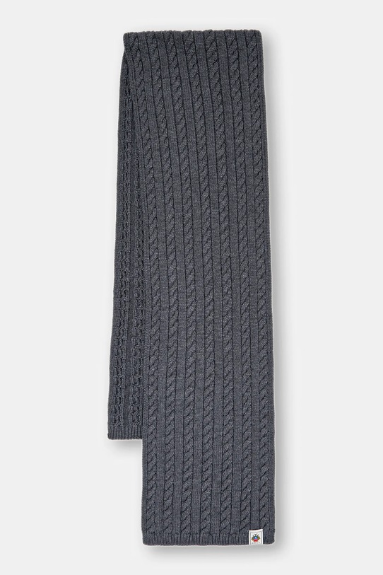 Bally szalik wełniany wełna szary MSC03G