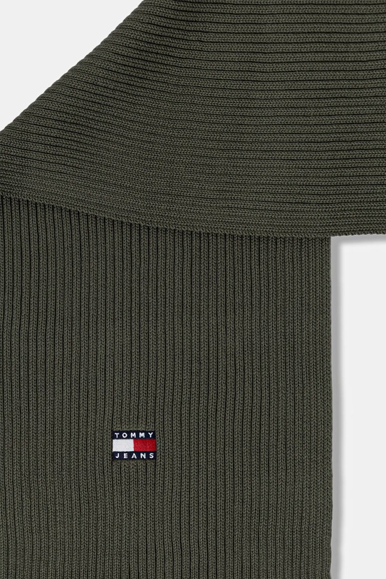 Bavlněný šátek Tommy Jeans AM0AM13683 zelená AW25