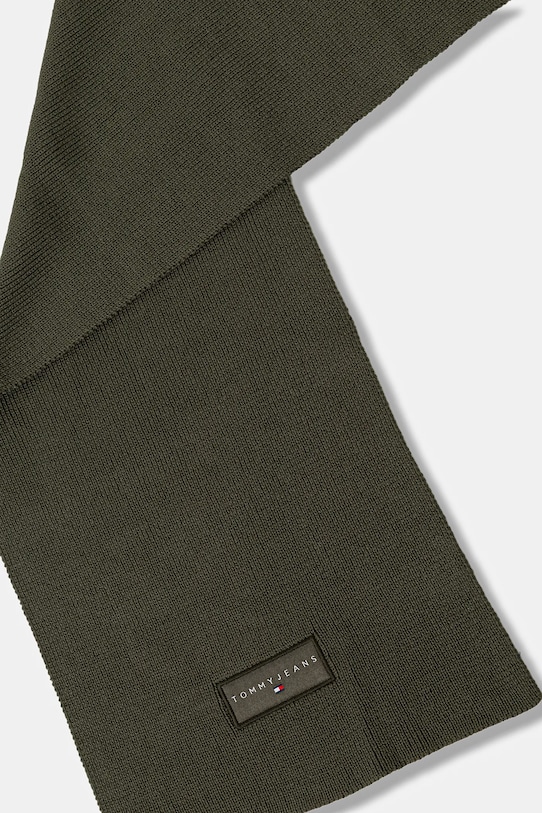 Bavlněný šátek Tommy Jeans AM0AM13685 zelená AW25