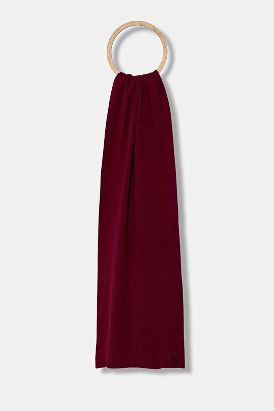 Šál Calvin Klein stredne hrubá burgundské LV04D8021G