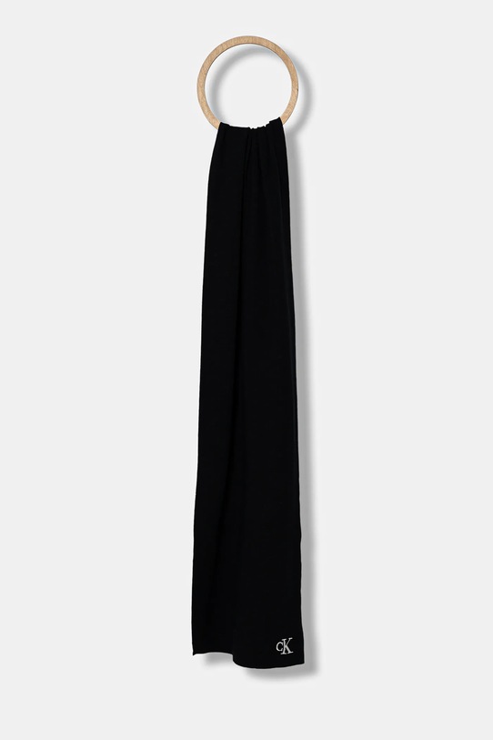 Calvin Klein fular uni negru LV04D8021G