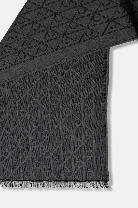 Μάλλινο κασκόλ Calvin Klein LV04D8064G γκρί AW25