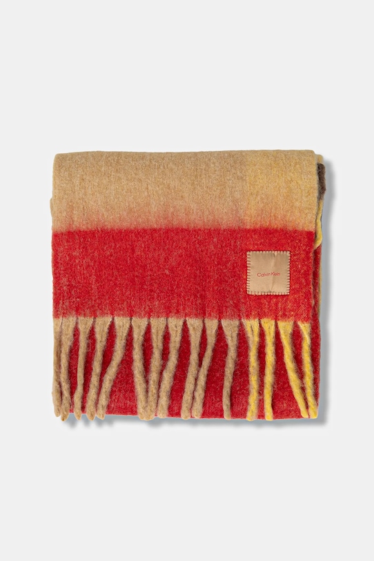 Шарф с добавлением шерсти Calvin Klein LV04D8070G красный AW25