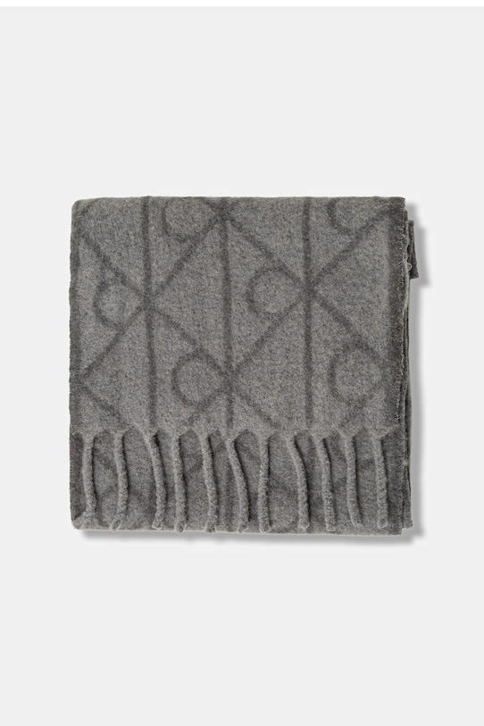 Шарф с добавлением шерсти Calvin Klein LV04D8072G серый AW25