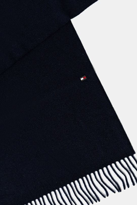 Šal od kašmira Tommy Hilfiger AM0AM13594 mornarsko plava AW25