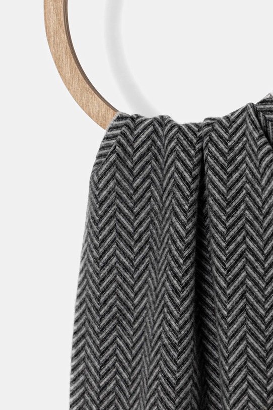 Вовняний шарф Tommy Hilfiger AM0AM13593 сірий AW25