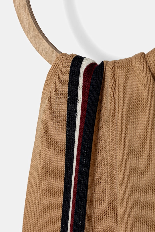 Tommy Hilfiger szalik z dodatkiem wełny AM0AM13595 beżowy AW25