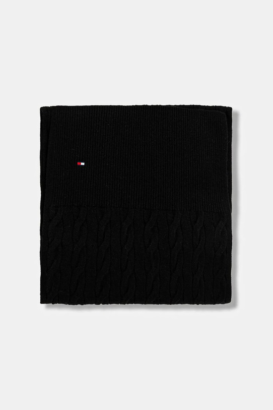 Шарф з додаванням вовни Tommy Hilfiger AM0AM13596 чорний AW25