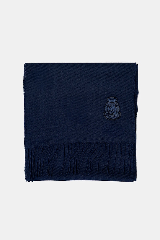 Tommy Hilfiger szalik wełniany AM0AM13789 granatowy AW25