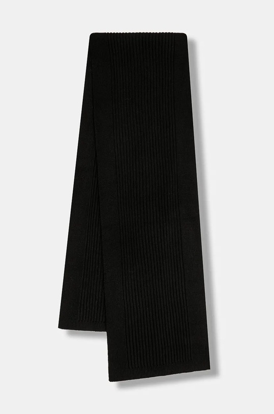 Michael Kors szalik z domieszką wełny z domieszką wełny czarny MKMC538424