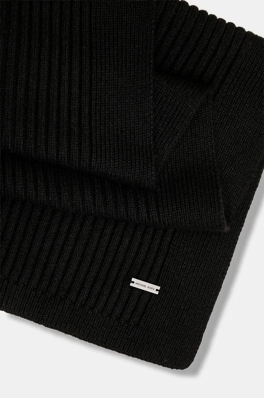 Akcesoria Michael Kors szalik z domieszką wełny MKMC538424 czarny