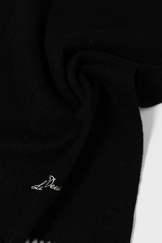 Akcesoria Les Deux szalik wełniany Whitaker 1000674 czarny