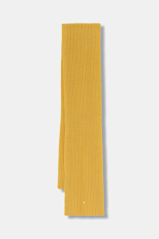 Šal s dodatkom vune United Colors of Benetton debela zlatna 12PAUU00X