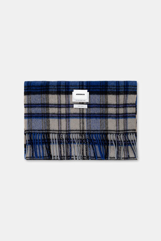 Ader Error szalik wełniany MUFFLER BMADFWAC0401BL niebieski AW25