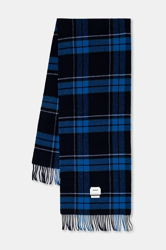 Ader Error szalik wełniany MUFFLER wełna niebieski BN01FWAC0401BK