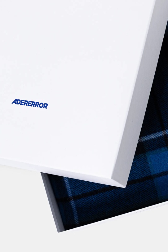 Ader Error wool scarf MUFFLER blue BN01FWAC0401BK