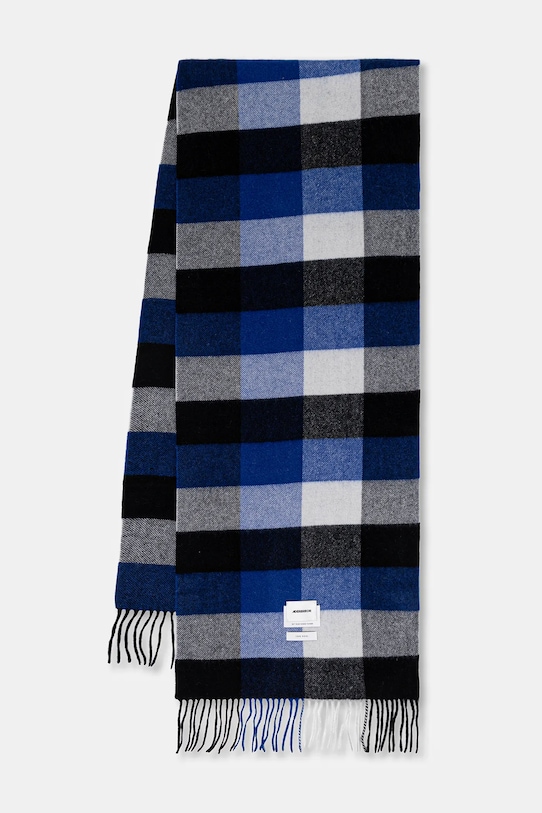 Ader Error wool scarf MUFFLER wool blue BO01FWAC0403BL