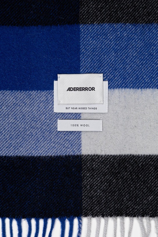 Akcesoria Ader Error szalik wełniany MUFFLER BO01FWAC0403BL niebieski