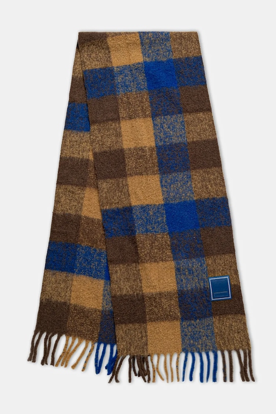 Ader Error scialle con lana MUFFLER a maglia pesante marrone BO01FWAC0405BR