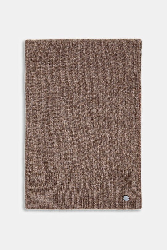 Šal s dodatkom vune Sisley 1UVLSU00H smeđa AW25