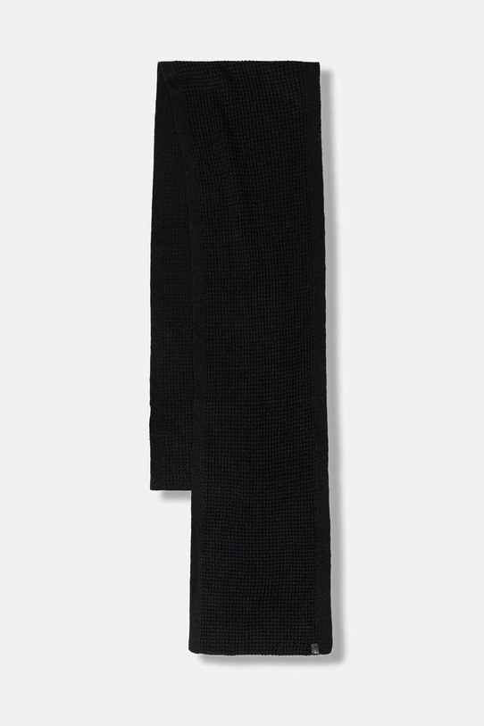 AllSaints szalik z dodatkiem wełny średniej grubości czarny 29ASMC531467
