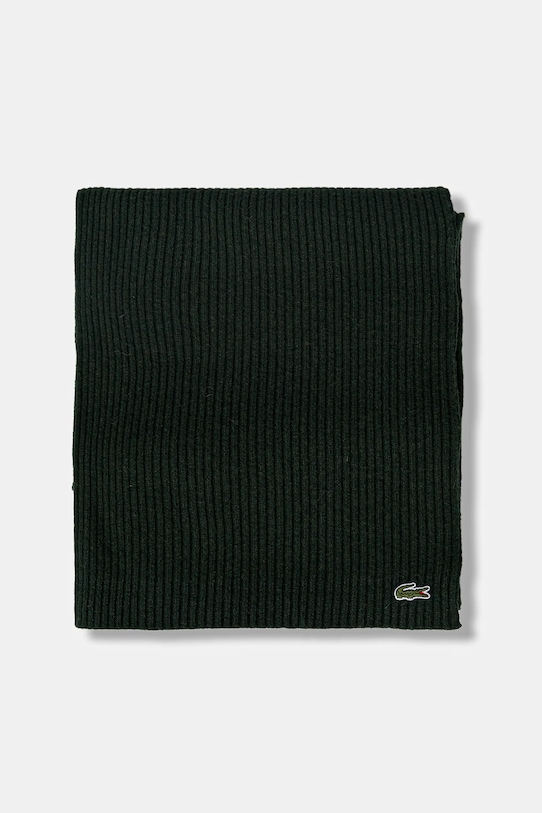 Lacoste szalik wełniany RE0058 zielony AW25