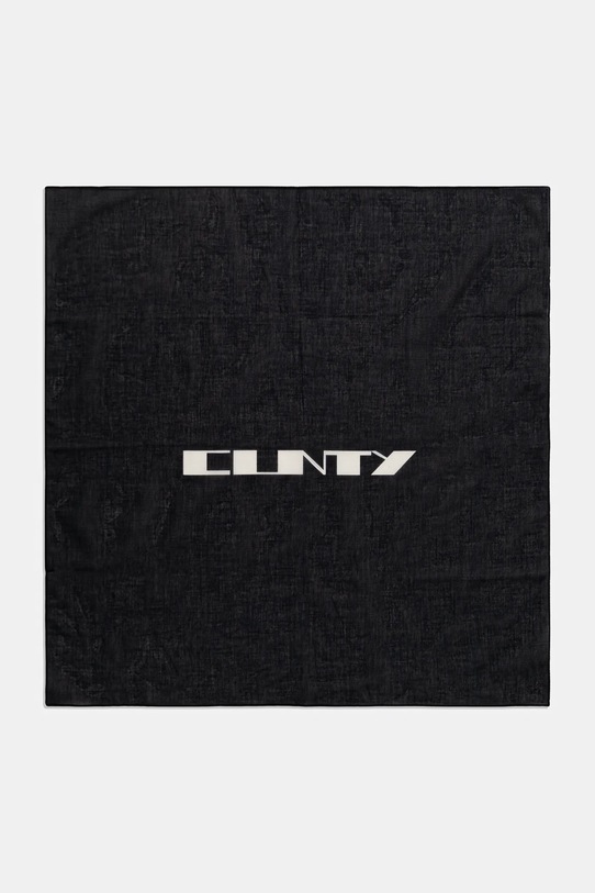 Rick Owens DRKSHDW apaszka bawełniana Cotton Opera Bandana DA02E7471.SCAEP2 czarny AW25