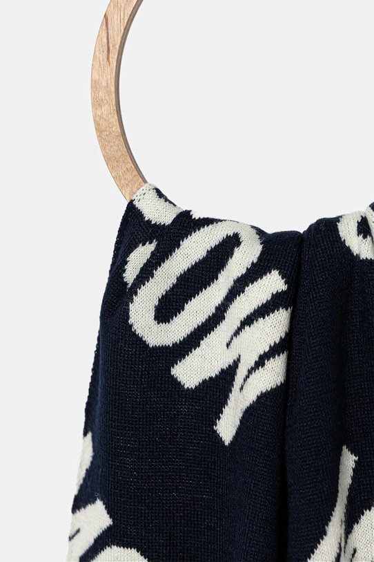 Vlnený šál Moschino M5855.50240 čierna AW25