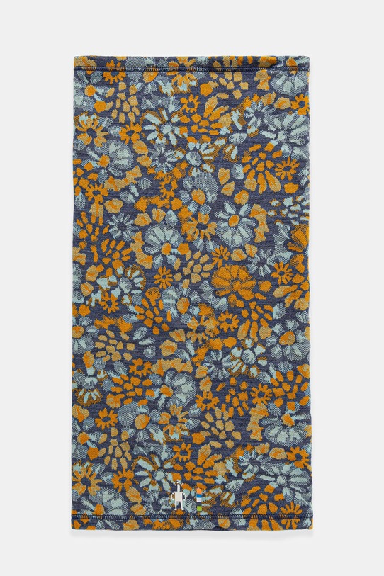 Smartwool fular de lână cu modele albastru SW016768