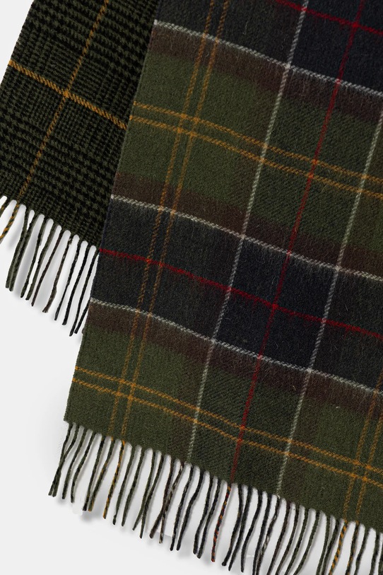 Barbour szalik wełniany USC0401 zielony AW25