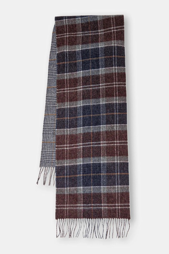 Barbour szalik wełniany tkanina multicolor USC0401