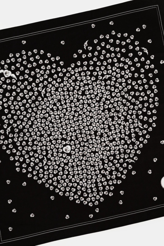 Бавовняна хустка на шию Carhartt WIP Heart to Hartt Bandana I035746.89XX чорний AW25