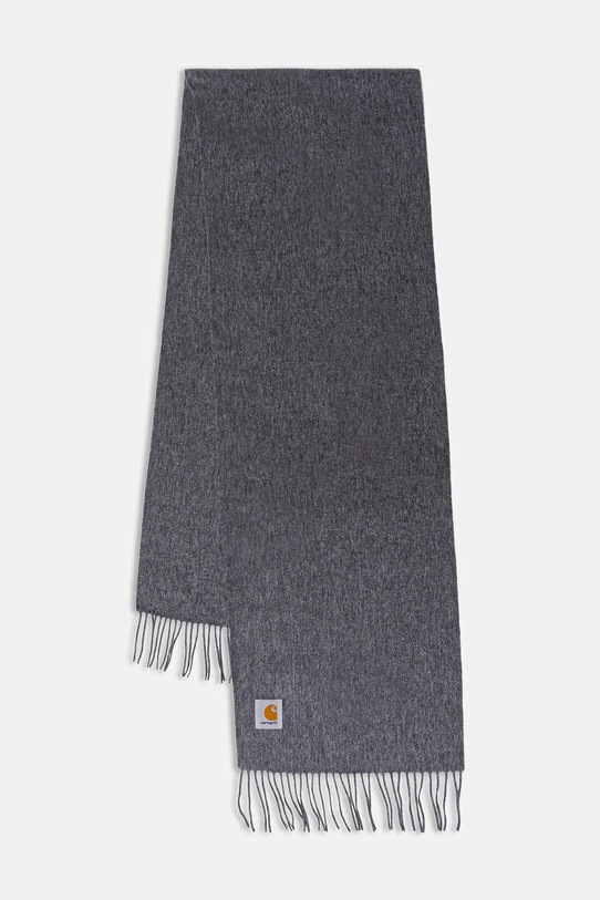 Carhartt WIP szalik wełniany Clan Scarf gładkie szary I013507.ZMXX