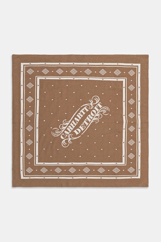 Carhartt WIP chusta bawełniana 3 One 3 Bandana wzorzyste brązowy I035517.3E1XX