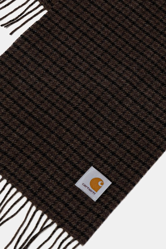 Akcesoria Carhartt WIP szalik z dodatkiem wełny Lowis Scarf I035472.35MXX brązowy