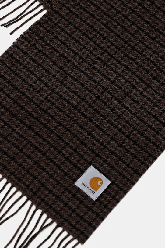 Akcesoria Carhartt WIP szalik z dodatkiem wełny Lowis Scarf I035472.35MXX brązowy