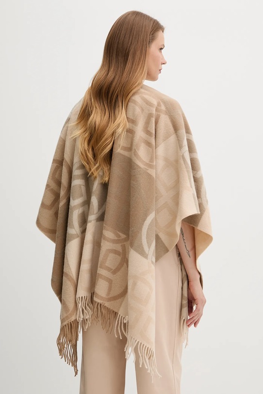Gant poncho wełniane 4920262 beżowy AW25