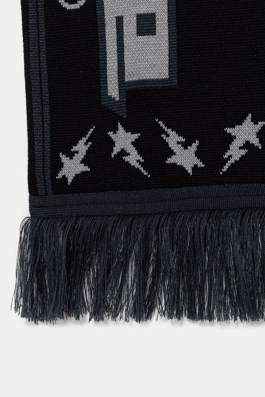 A Bathing Ape szalik z dodatkiem wełny Bape Logo 001GDL801021M czarny AW25