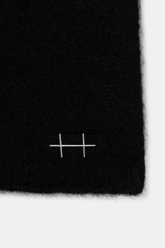 Heliot Emil szalik z dodatkiem wełny PREAW25.16.121.BLK01 czarny AW25