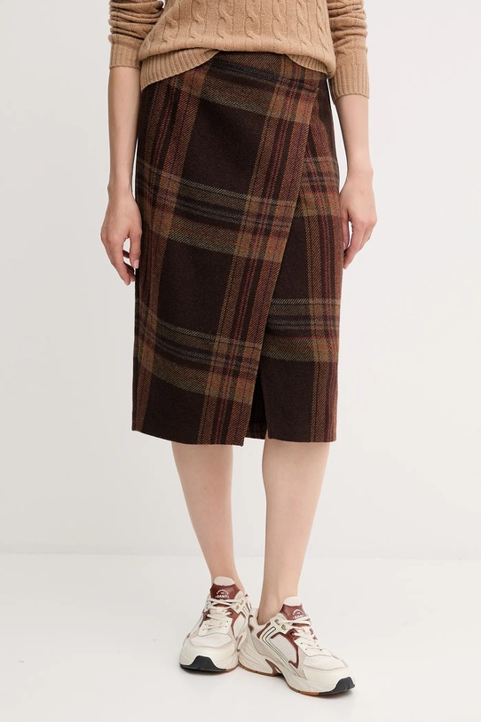 Polo Ralph Lauren spódnica casual brązowy 211A92181