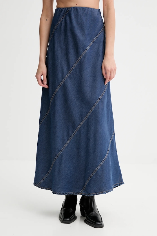 MUNTHE spódnica jeansowa PARSON bawełna niebieski 252122225207