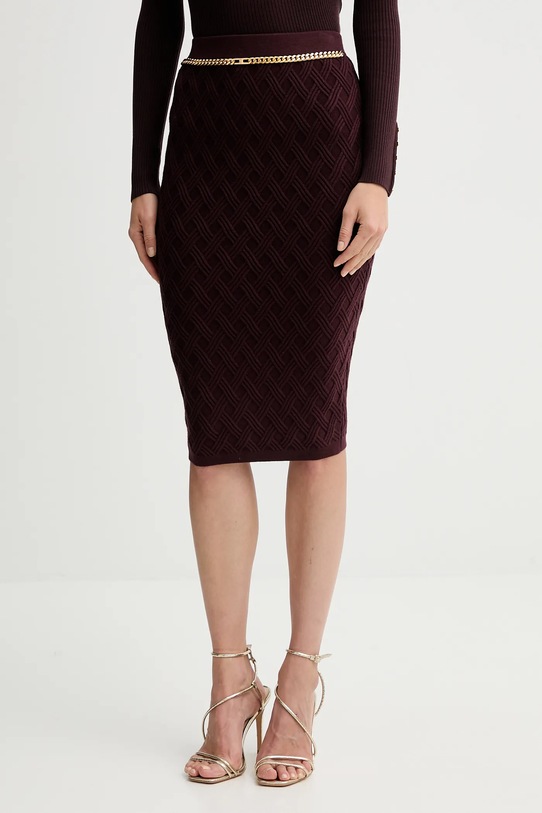 Юбка Elisabetta Franchi casual бордо GK20B56E2