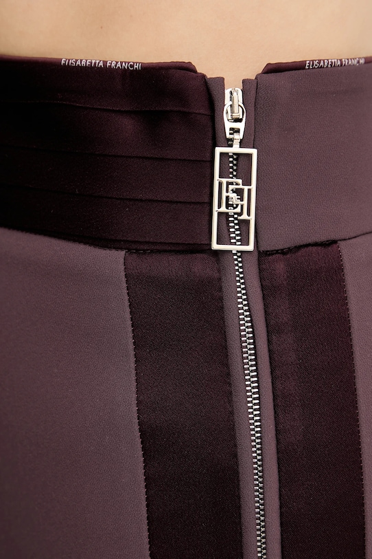 Elisabetta Franchi fustă GO11156E2 burgundia