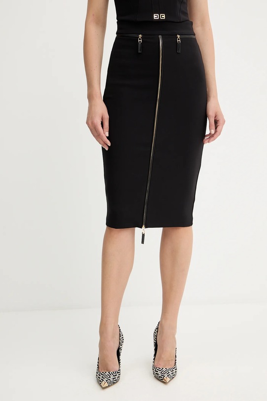 Спідниця Elisabetta Franchi midi чорний GO13456E2