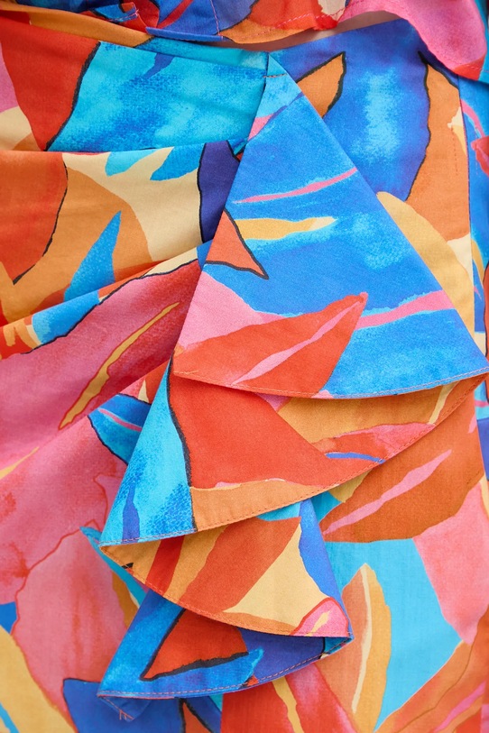 Morgan fustă din bumbac multicolor JDILA.F