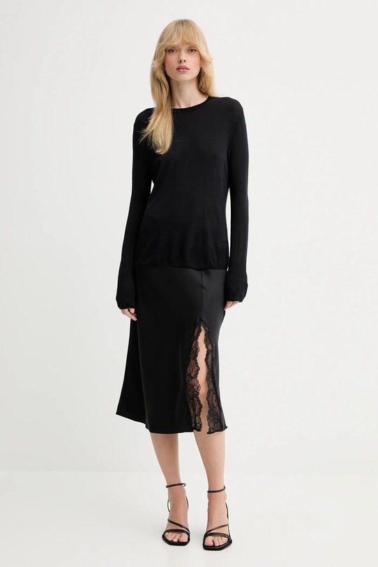 Calvin Klein spódnica LV044C672G czarny AW25