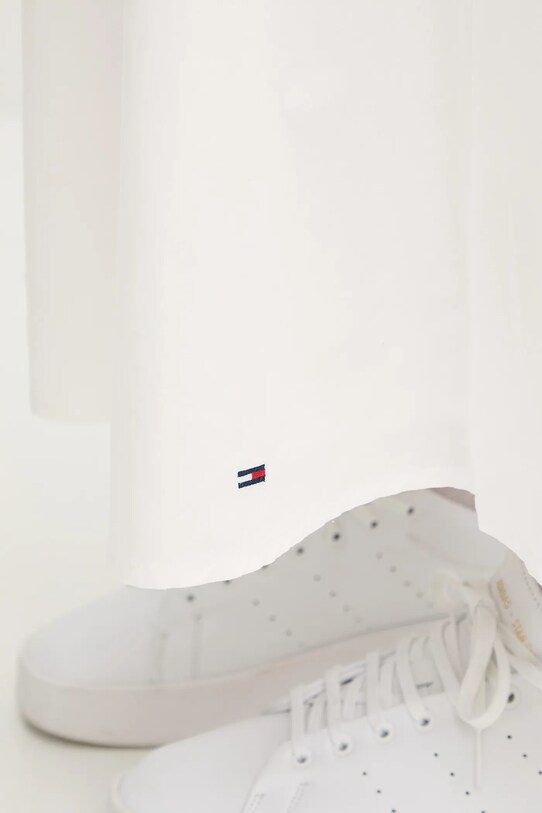 Tommy Jeans fustă din bumbac alb DW0DW20980