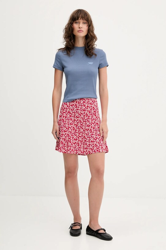 Tommy Jeans spódnica DW0DW20981 czerwony AW25