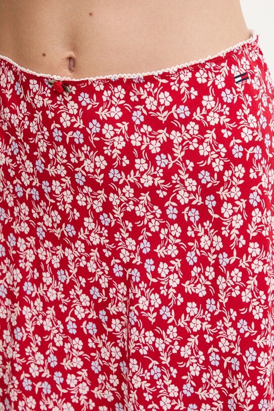 Tommy Jeans spódnica czerwony DW0DW20981