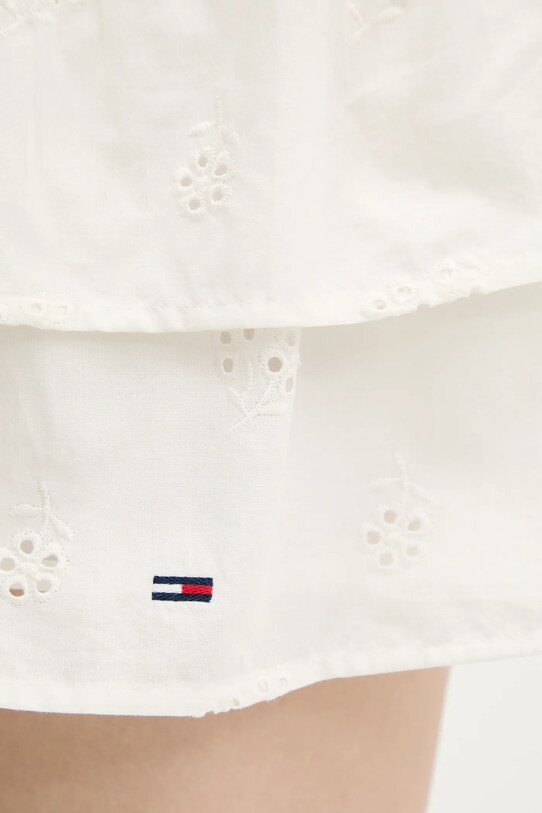 Tommy Jeans spódnica bawełniana beżowy DW0DW21166